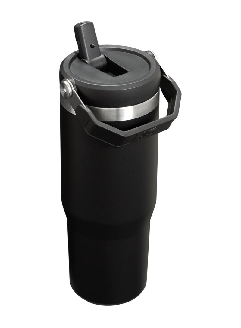 ستانلي كوب ستانلي آيس فلو من الفولاذ المقاوم للصدأ - زجاجة مياه معزولة بالفراغ للاستخدام في المنزل أو المكتب أو السيارة، كوب قابل لإعادة الاستخدام مع ماصة، مقاوم للتسرب، يُقلب ويُحفظ باردًا لمدة 9 ساعات أو مثلجًا لمدة 40 ساعة، 30 أونصة - Image 2